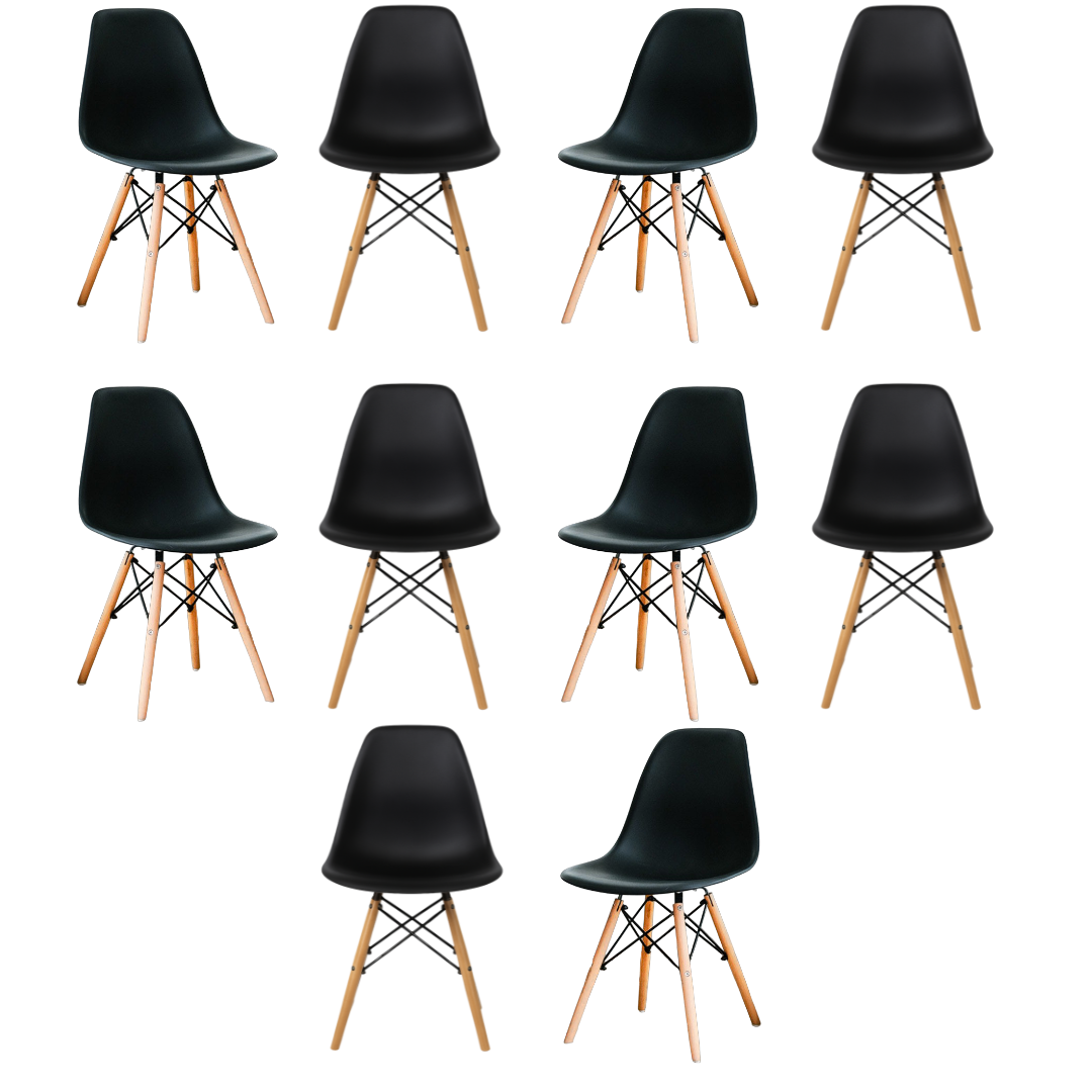 Silla Eames Minimalista Negro