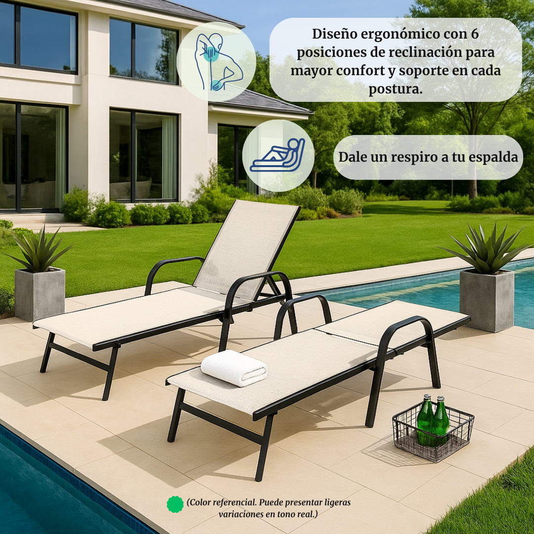 Camastro Metálico Beige