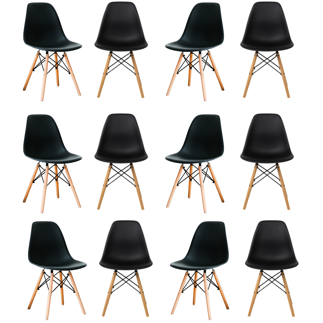 Silla Eames Minimalista Negro