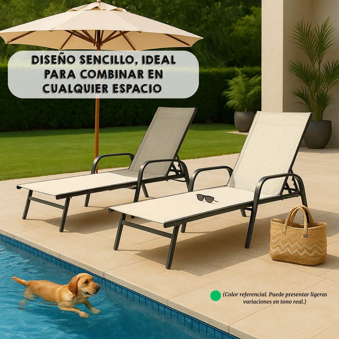 Camastro Metálico Beige