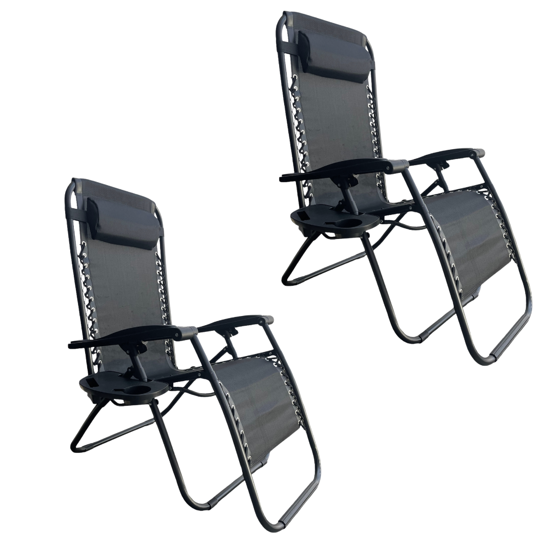 Silla Camastro Gravedad Cero Negro