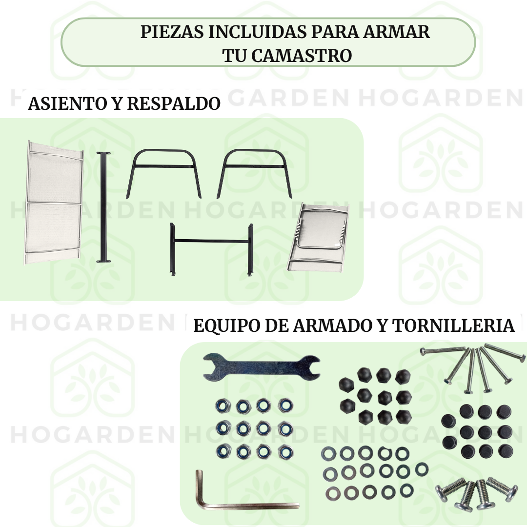 Camastro Metálico Beige