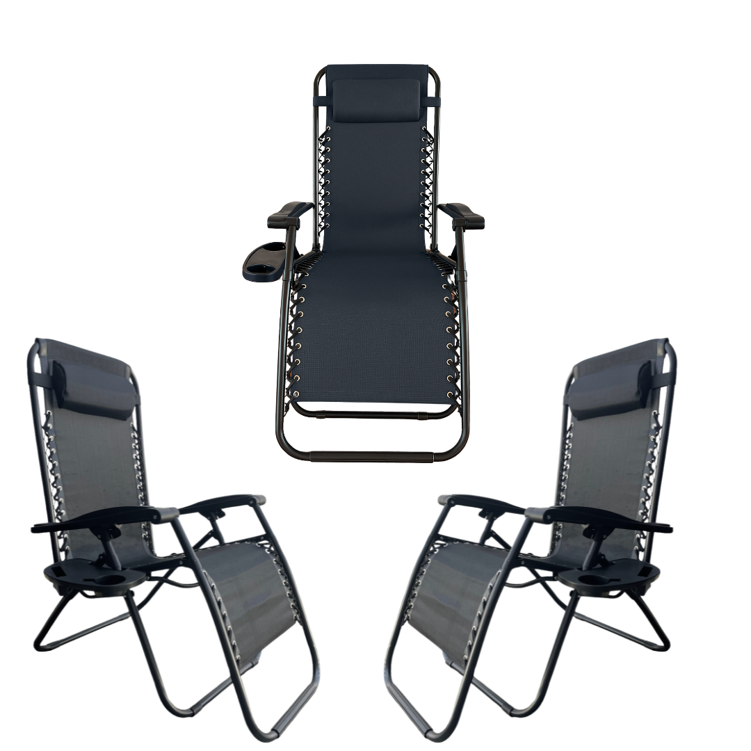 Silla Camastro Gravedad Cero Negro