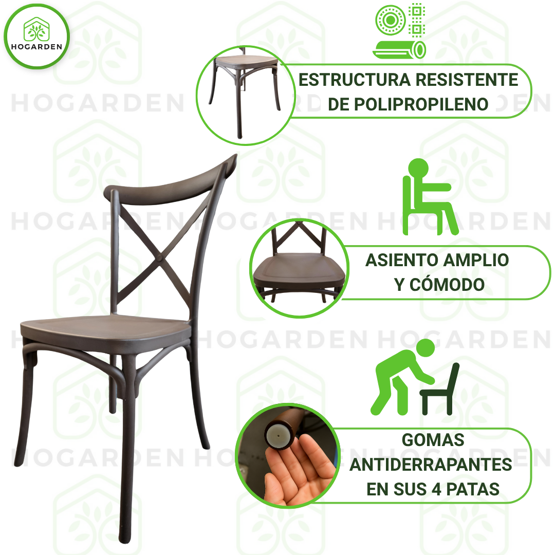 Silla Crossback Café Para Eventos