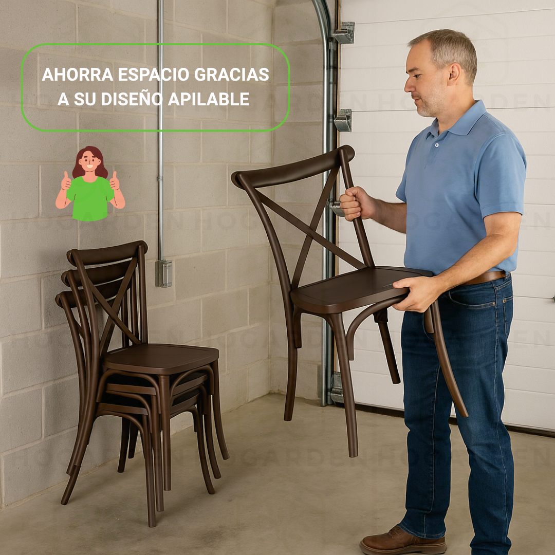 Silla Crossback Café Para Eventos