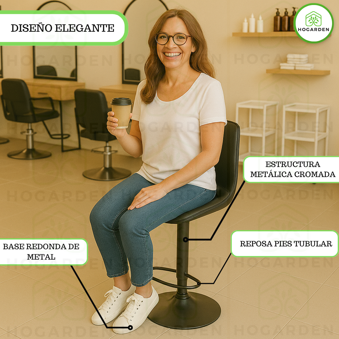 Banco Negro Alto Eames Para Barra Y Cocina