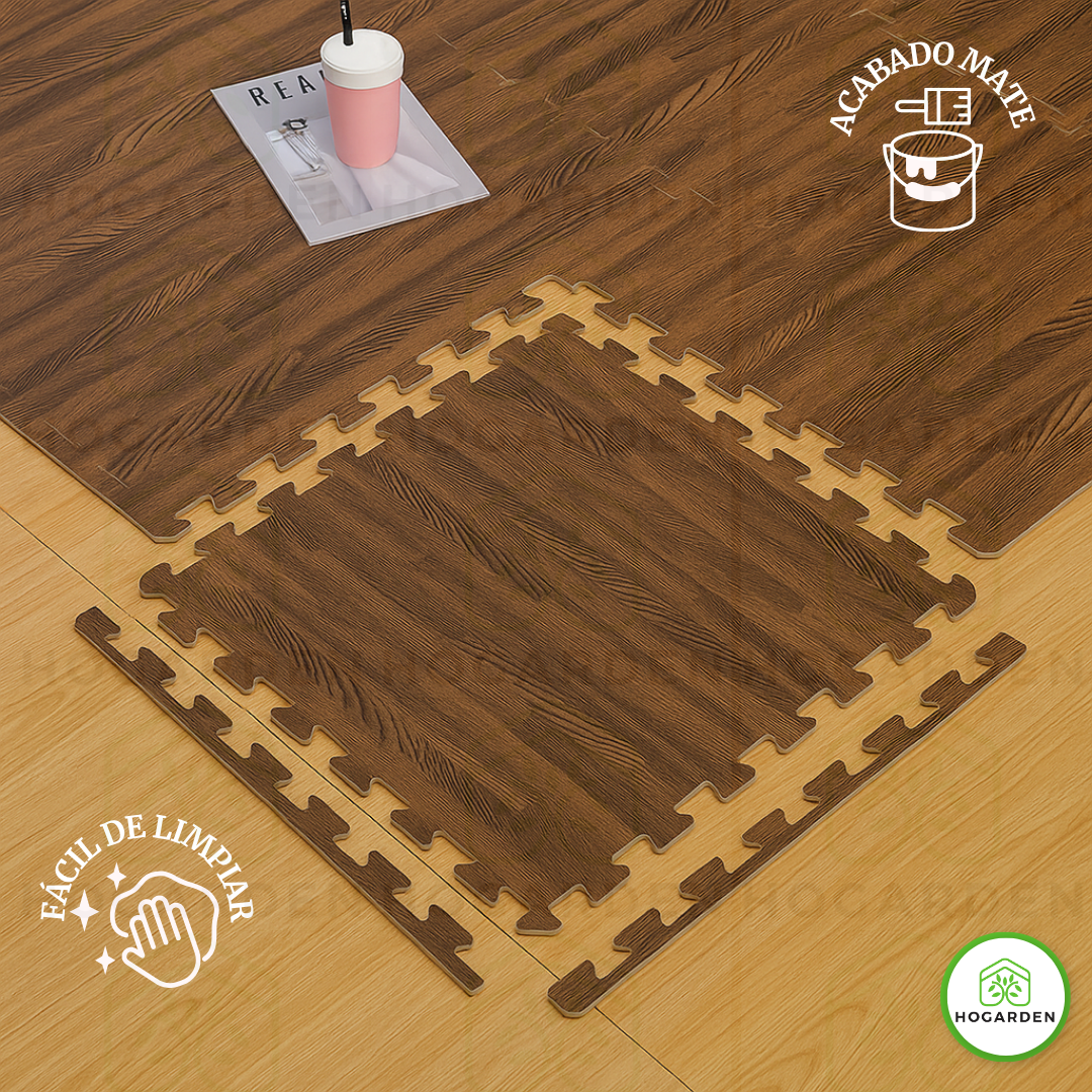 Piso Eva Tipo Madera Chocolate 1.0cm