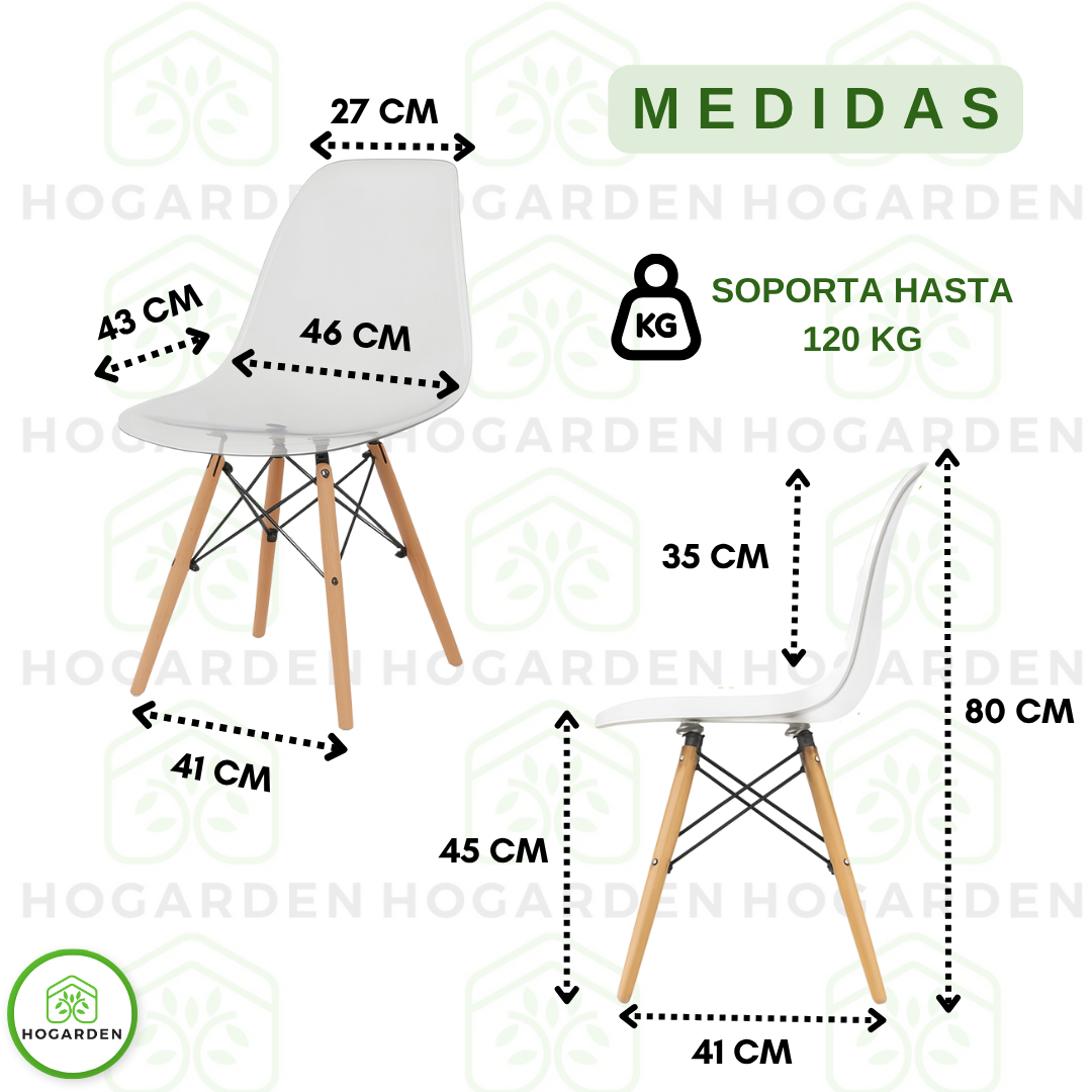 Silla Eames Transparente
