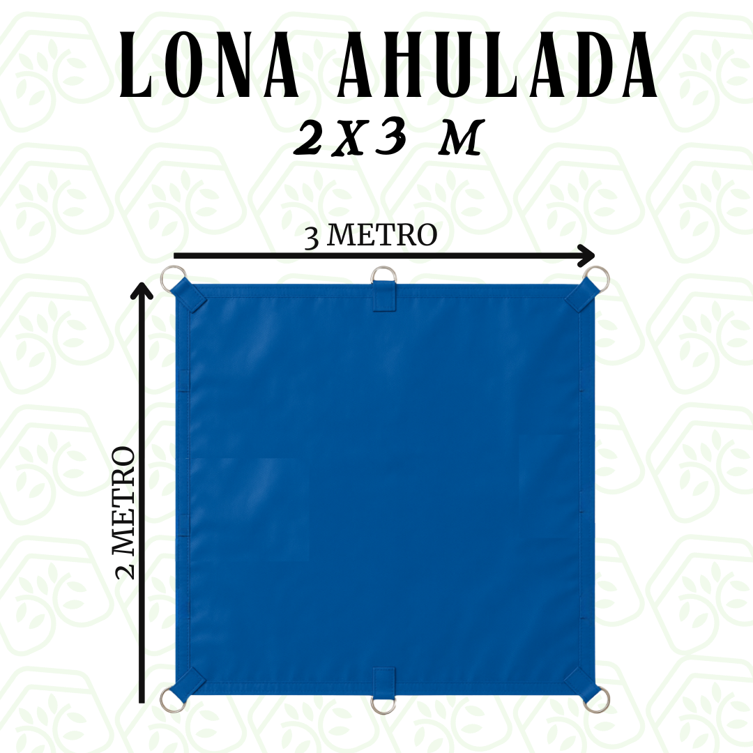 Lona Ahulada 2x3 M Reforzada Uso Rudo Impermeable