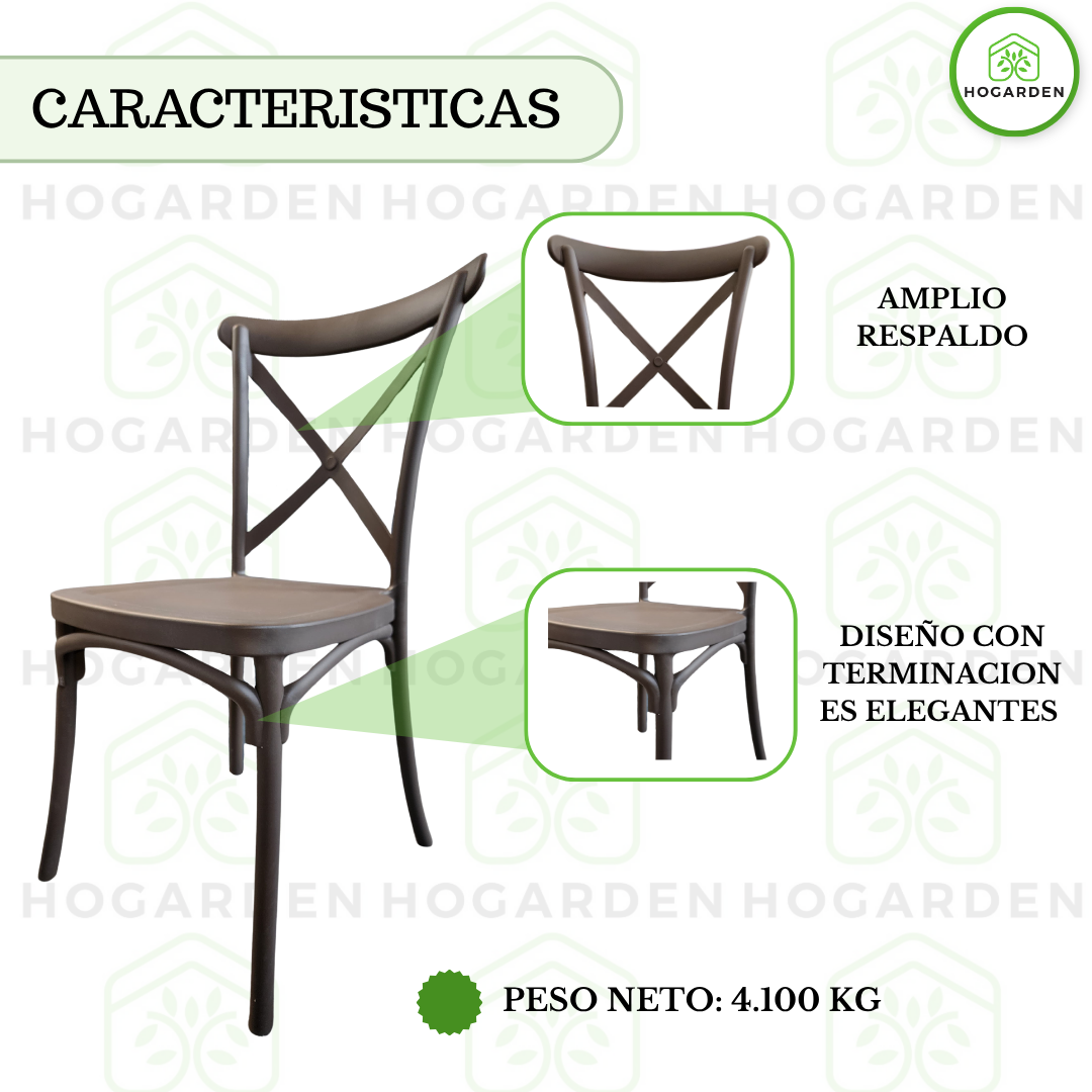 Silla Crossback Café Para Eventos