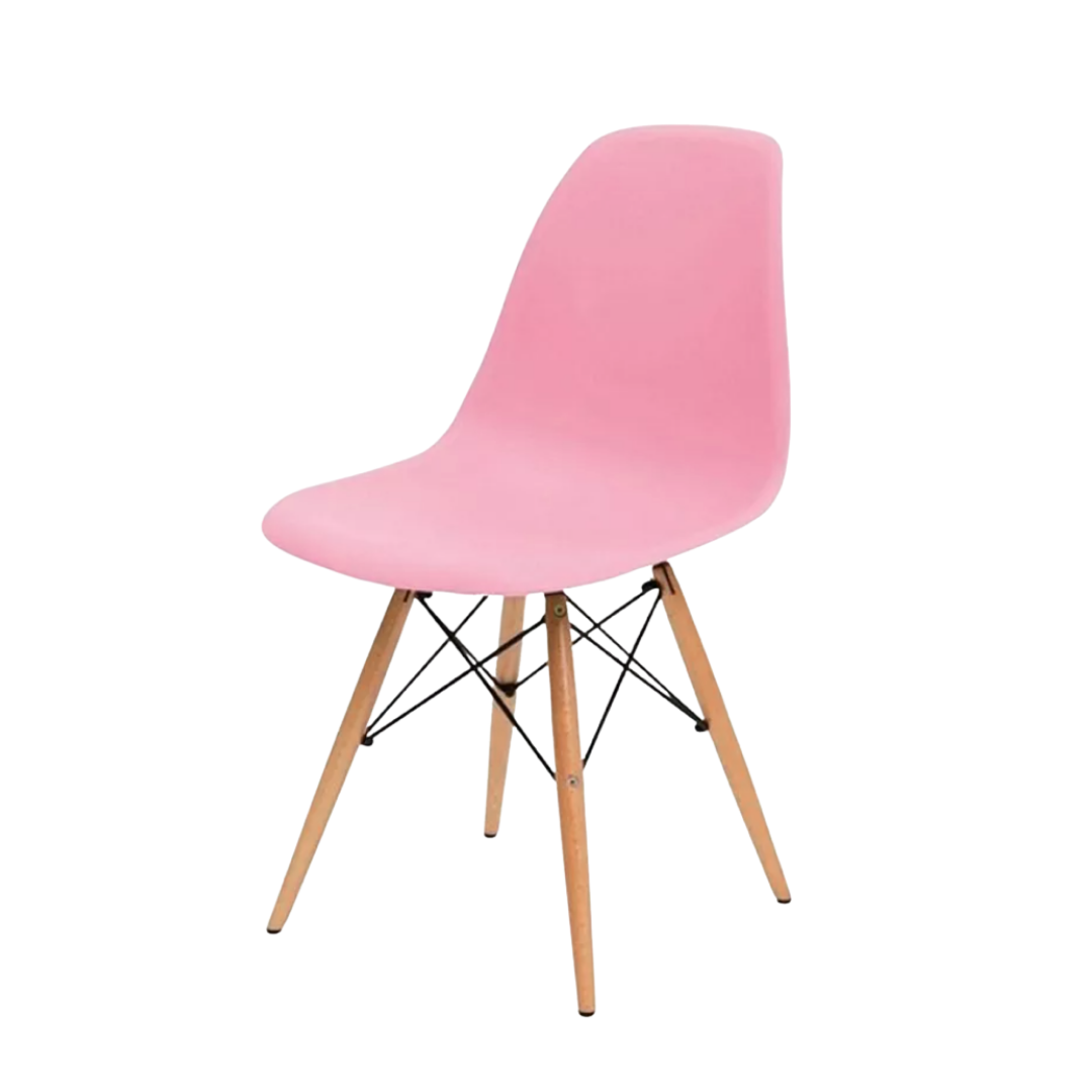 Silla Eames Minimalista Rosa