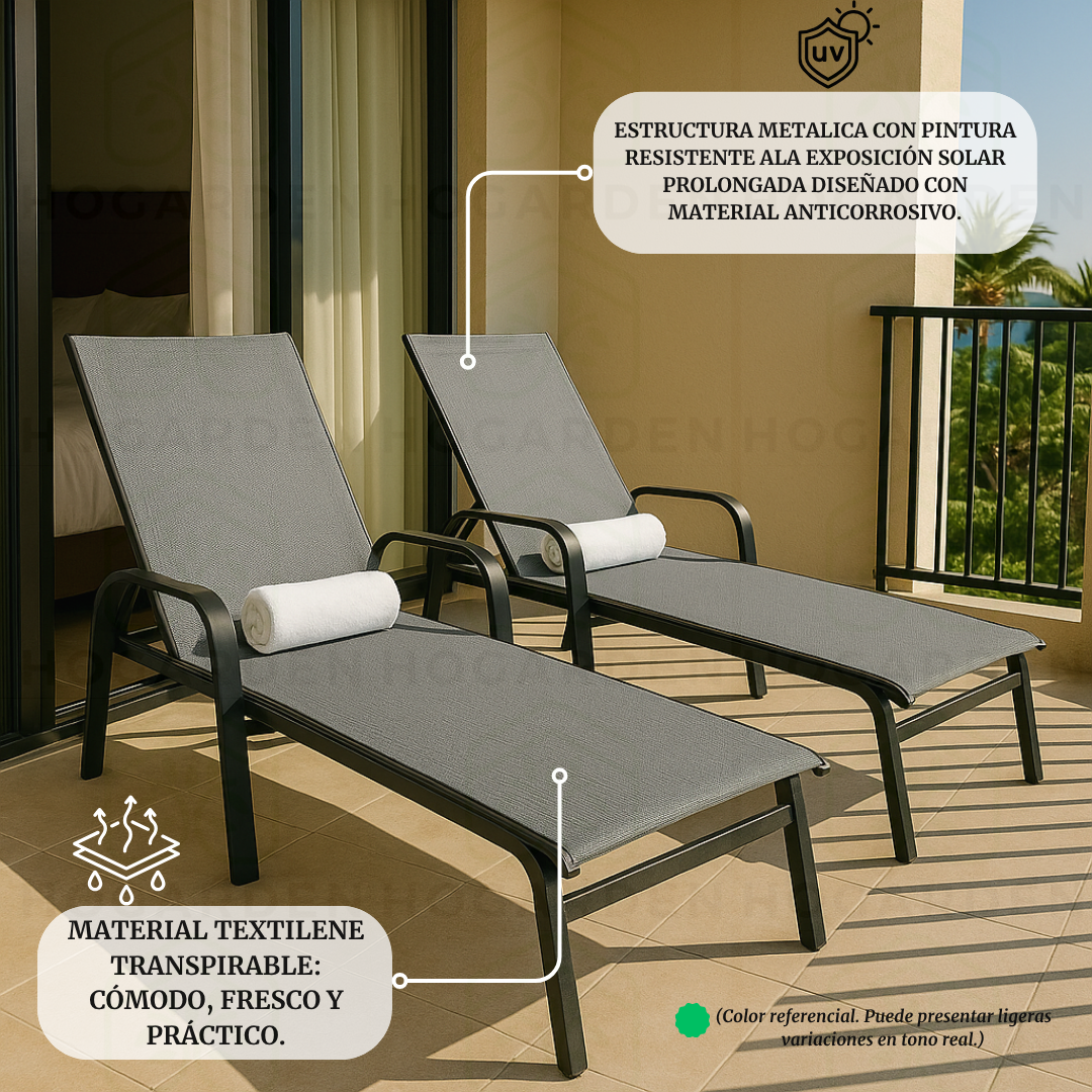 Camastro Metálico Gris