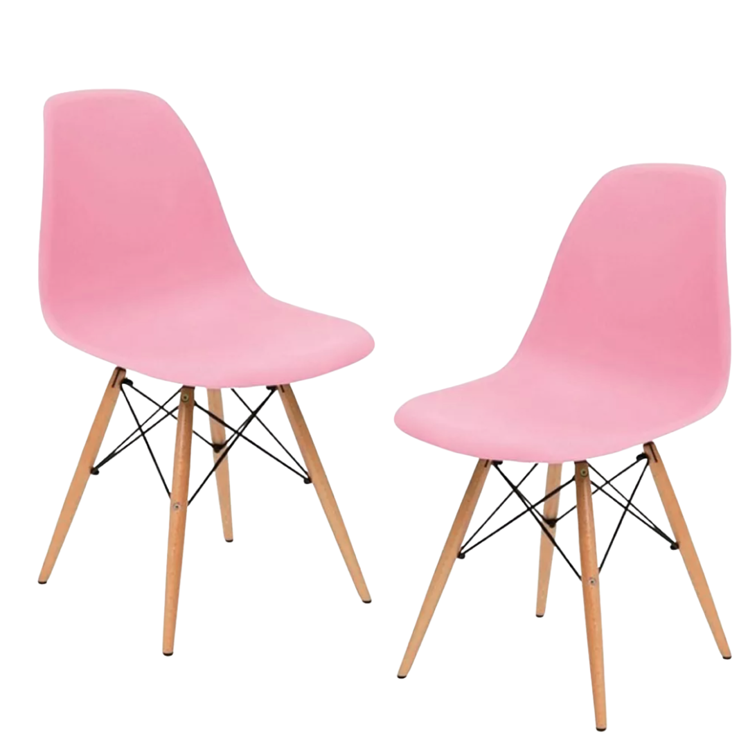Silla Eames Minimalista Rosa