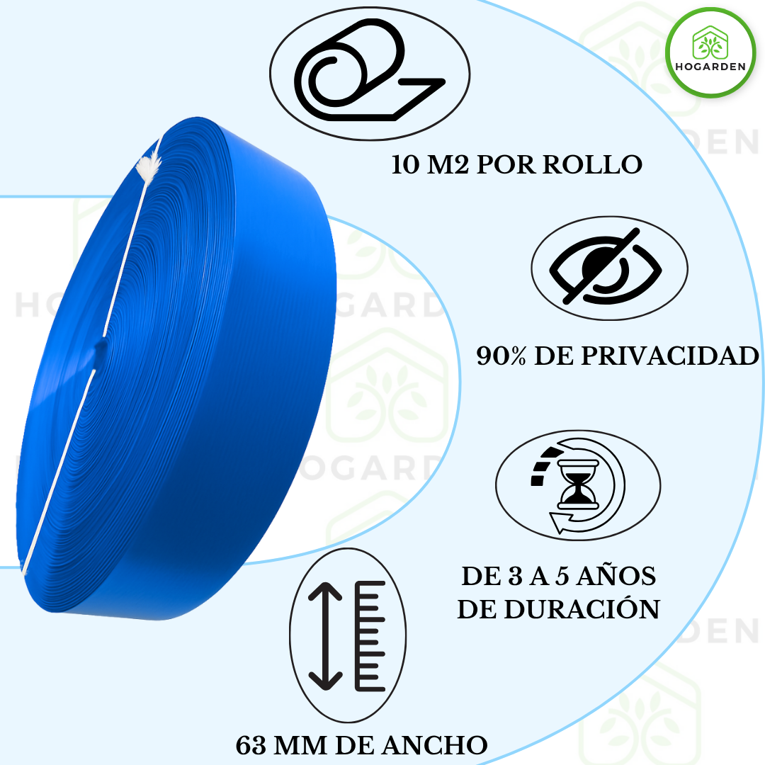 Cinta Rompeviento Azul Para Malla Ciclónica 10m2