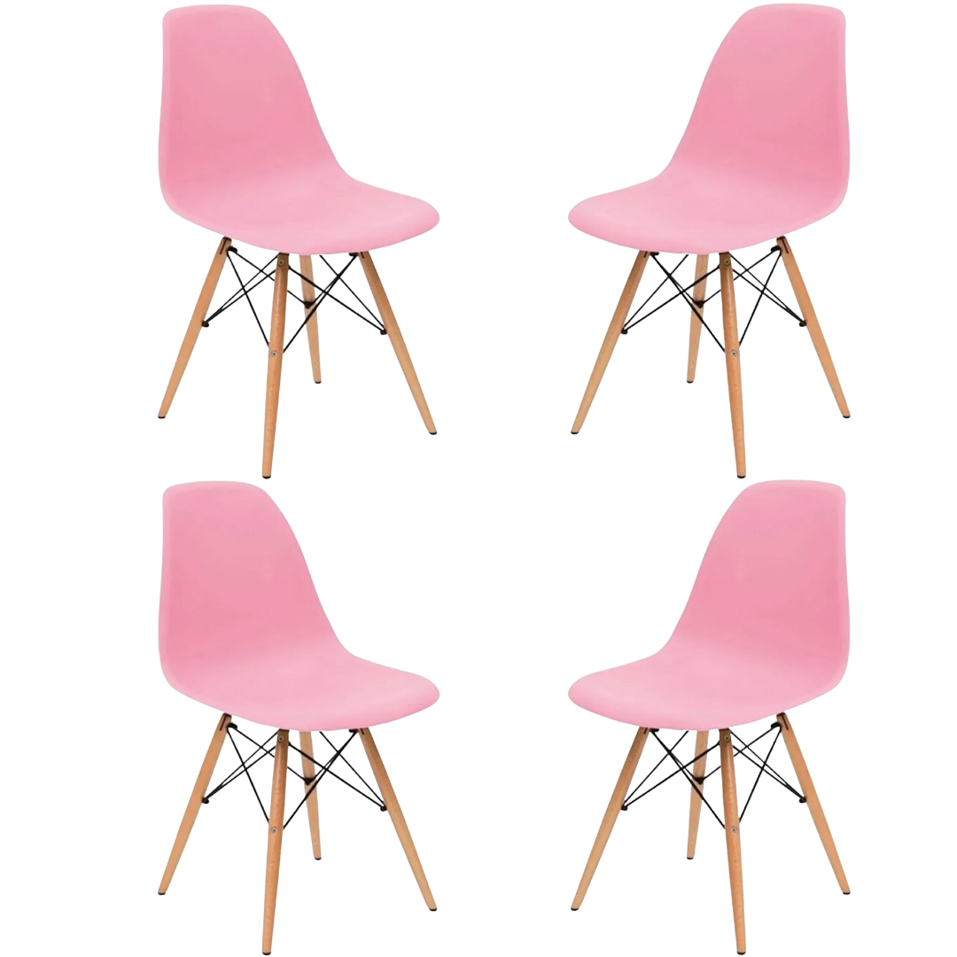 Silla Eames Minimalista Rosa