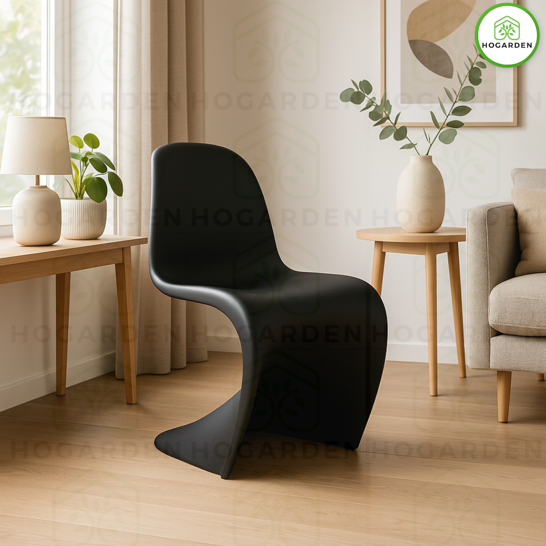 Silla Moderna Estilo Panton Negro