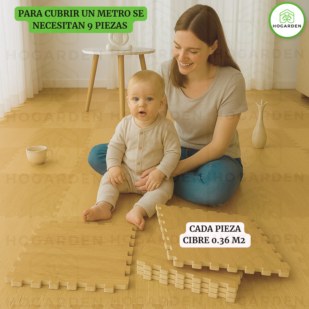 Piso Eva Tipo Madera Maple 1.0cm