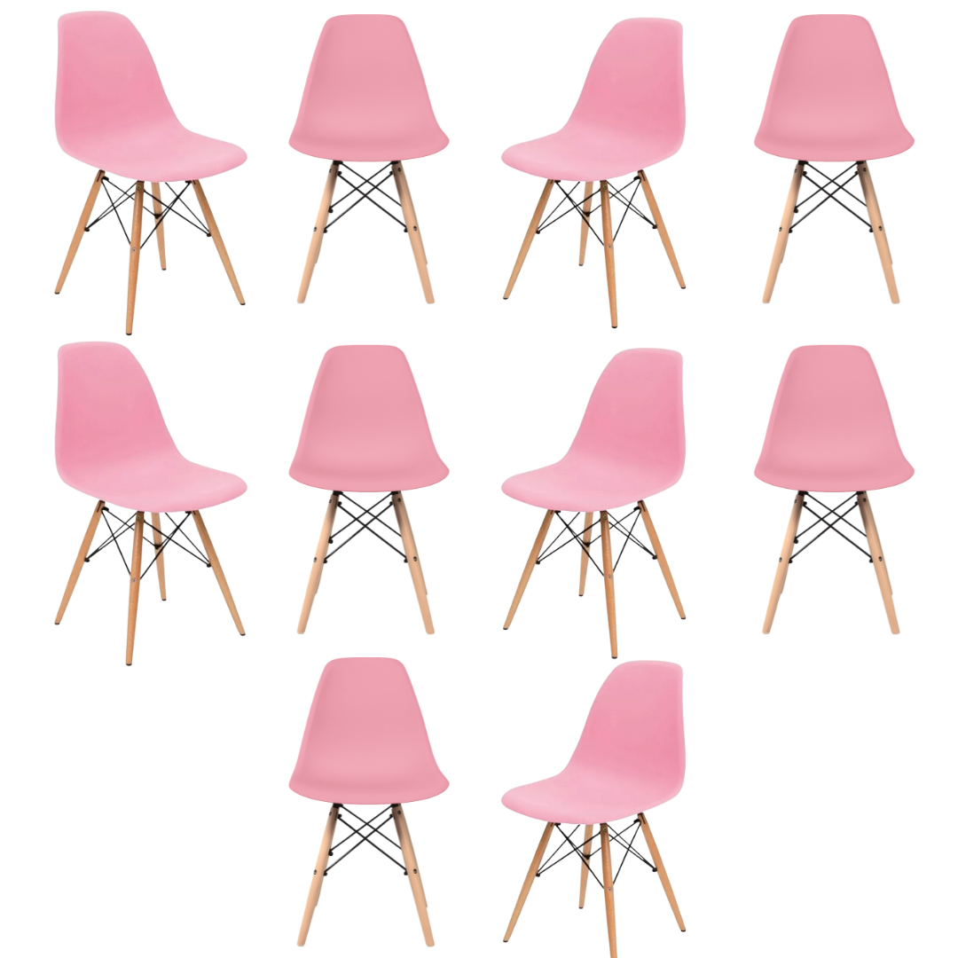 Silla Eames Minimalista Rosa