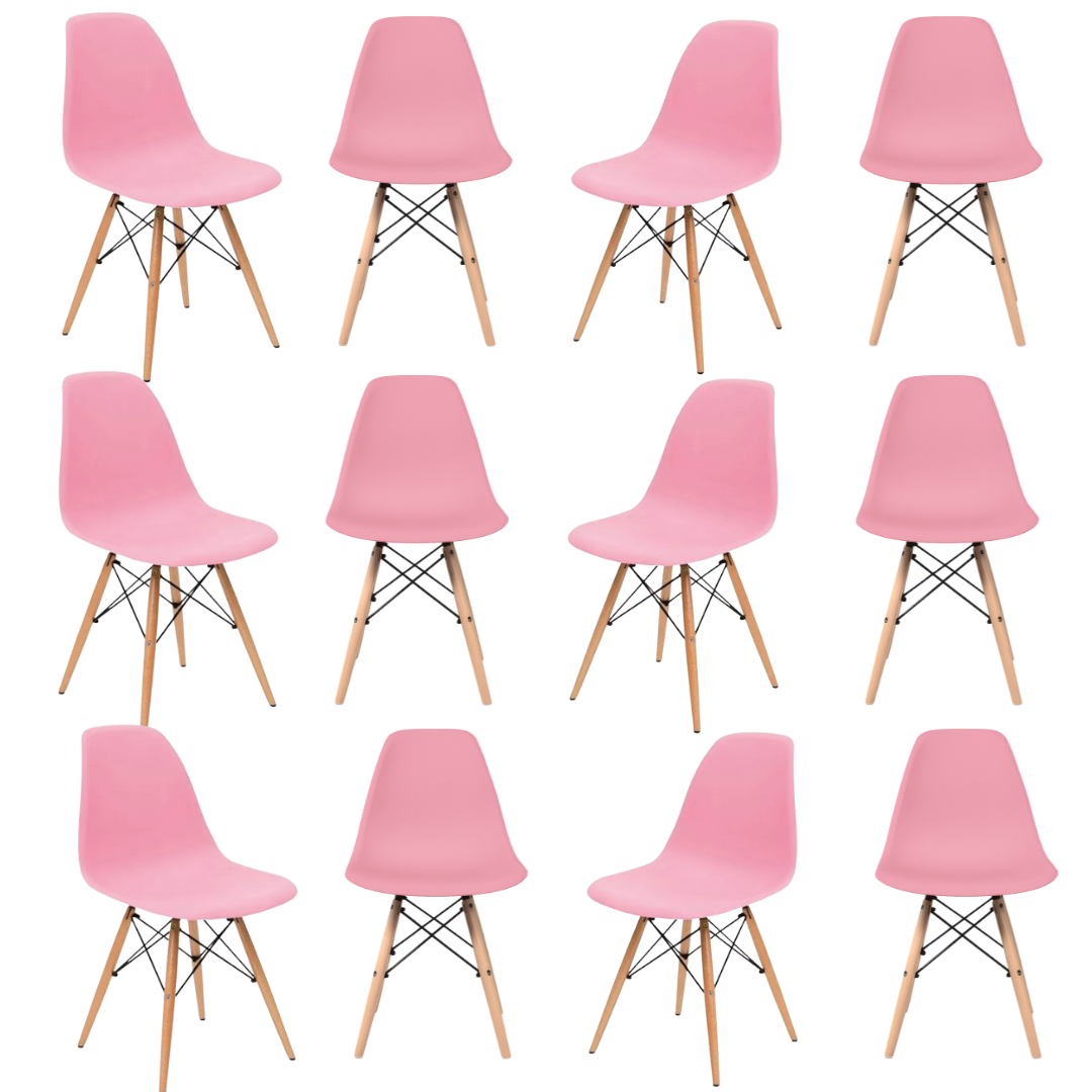 Silla Eames Minimalista Rosa