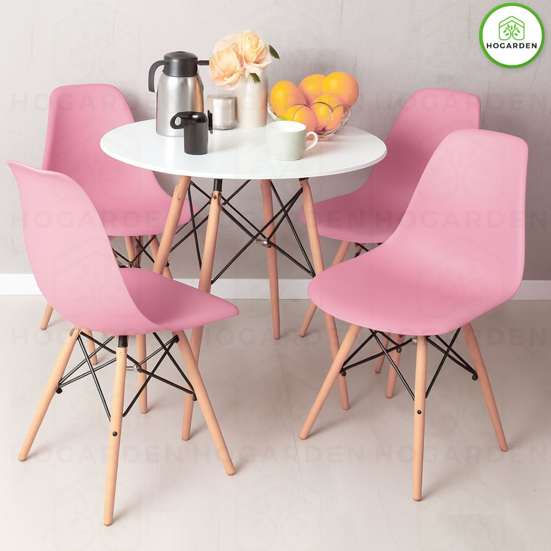 Silla Eames Minimalista Rosa