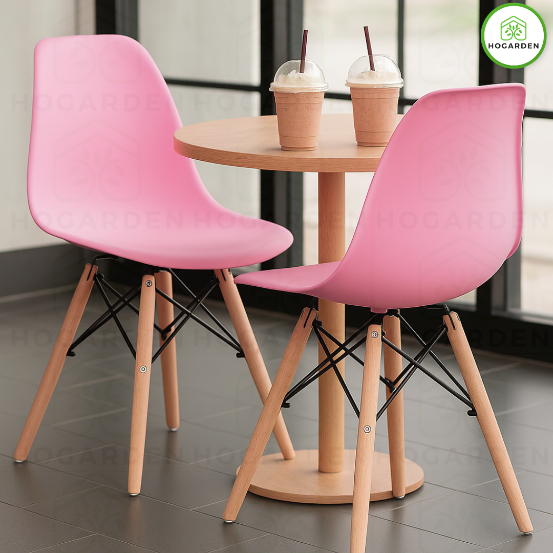 Silla Eames Minimalista Rosa