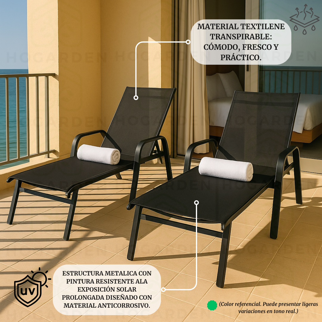 Camastro Metálico Negro