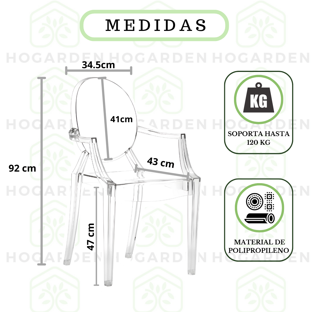 Silla Ghost Transparente Para Eventos
