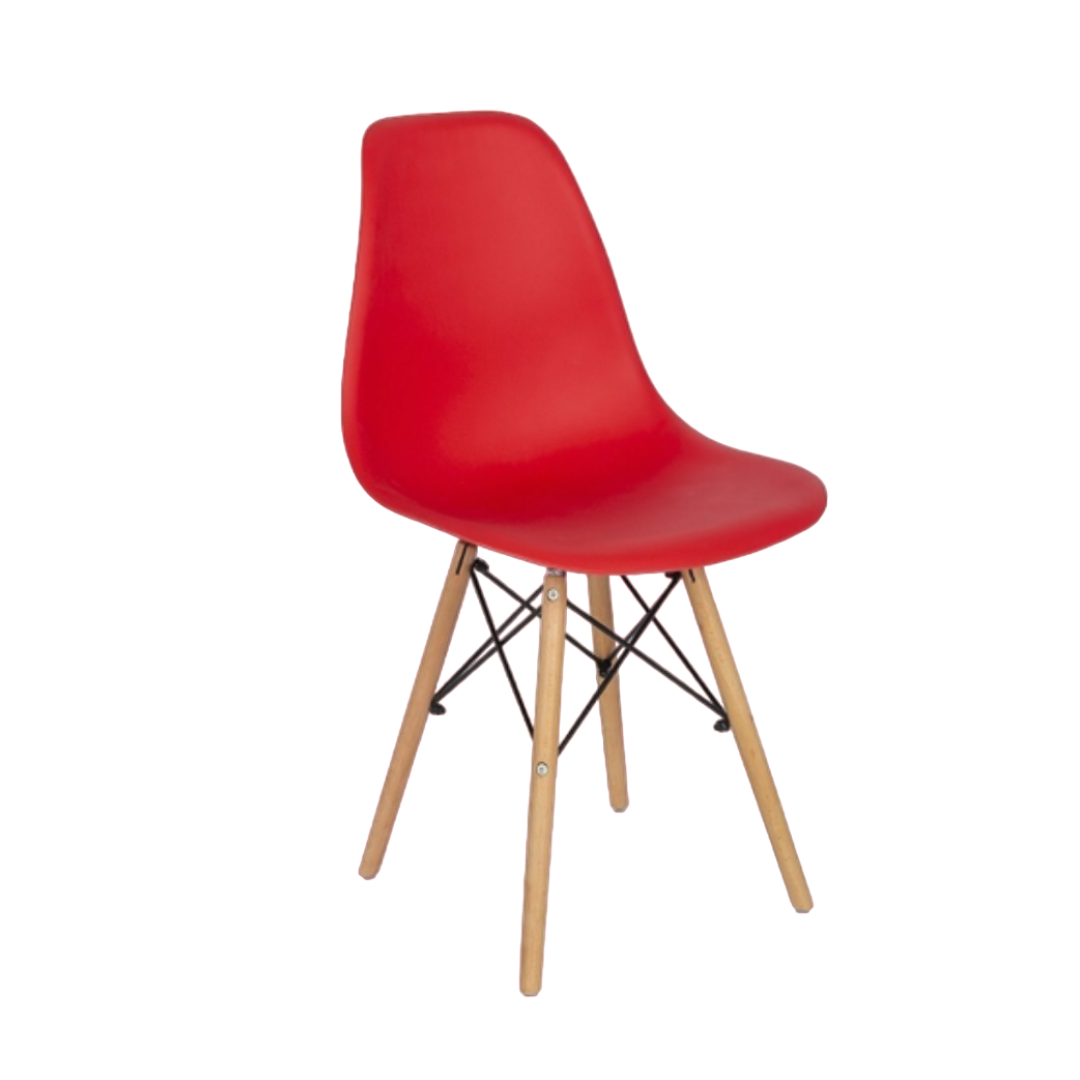 Silla Eames Minimalista Roja