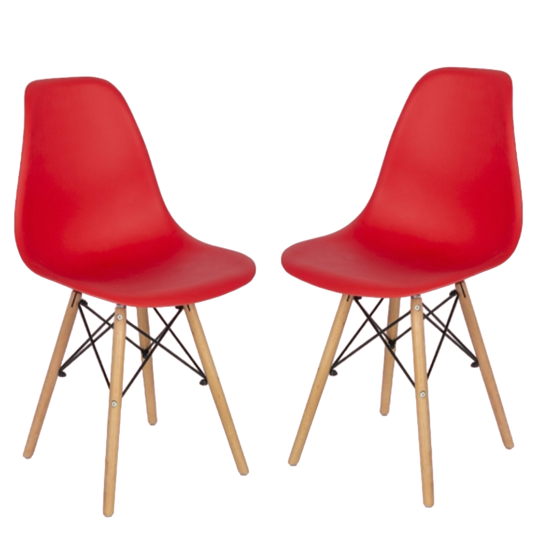 Silla Eames Minimalista Roja