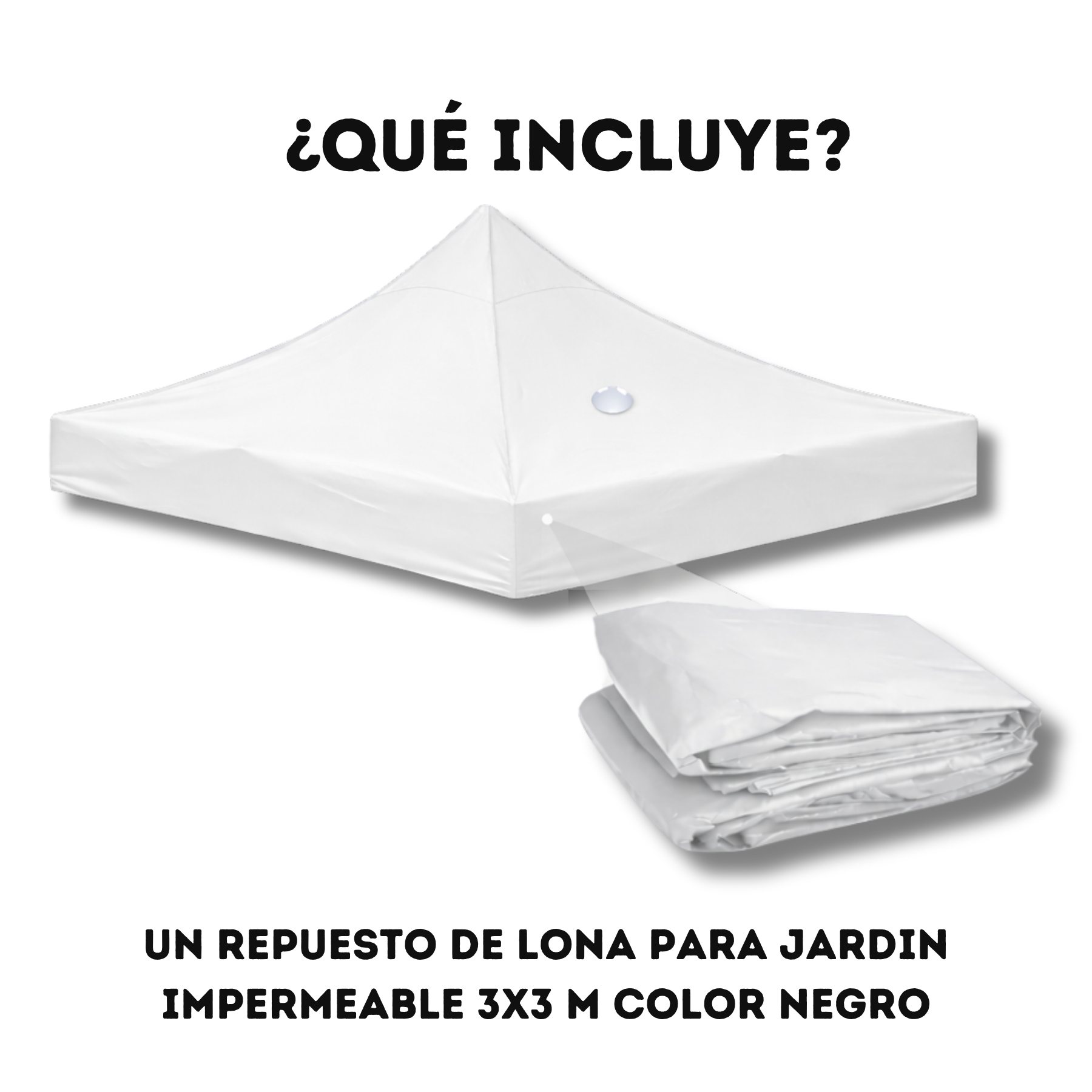 Repuesto De Toldo Blanco 3x3 M