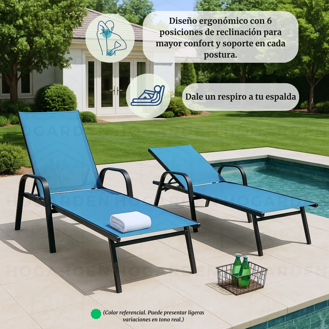 Camastro Metálico Azul Claro