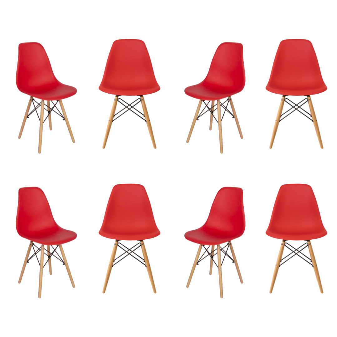 Silla Eames Minimalista Roja