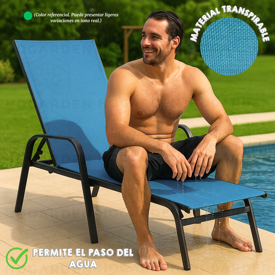 Camastro Metálico Azul Claro