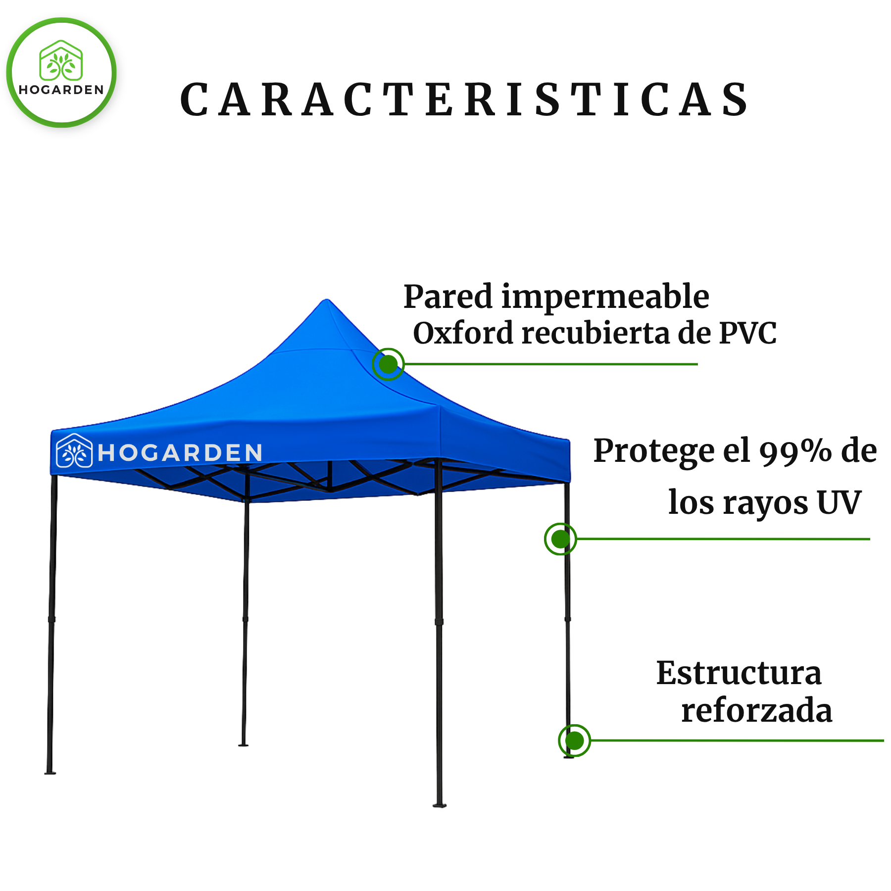 Carpa Plegable Azul 3x3 M