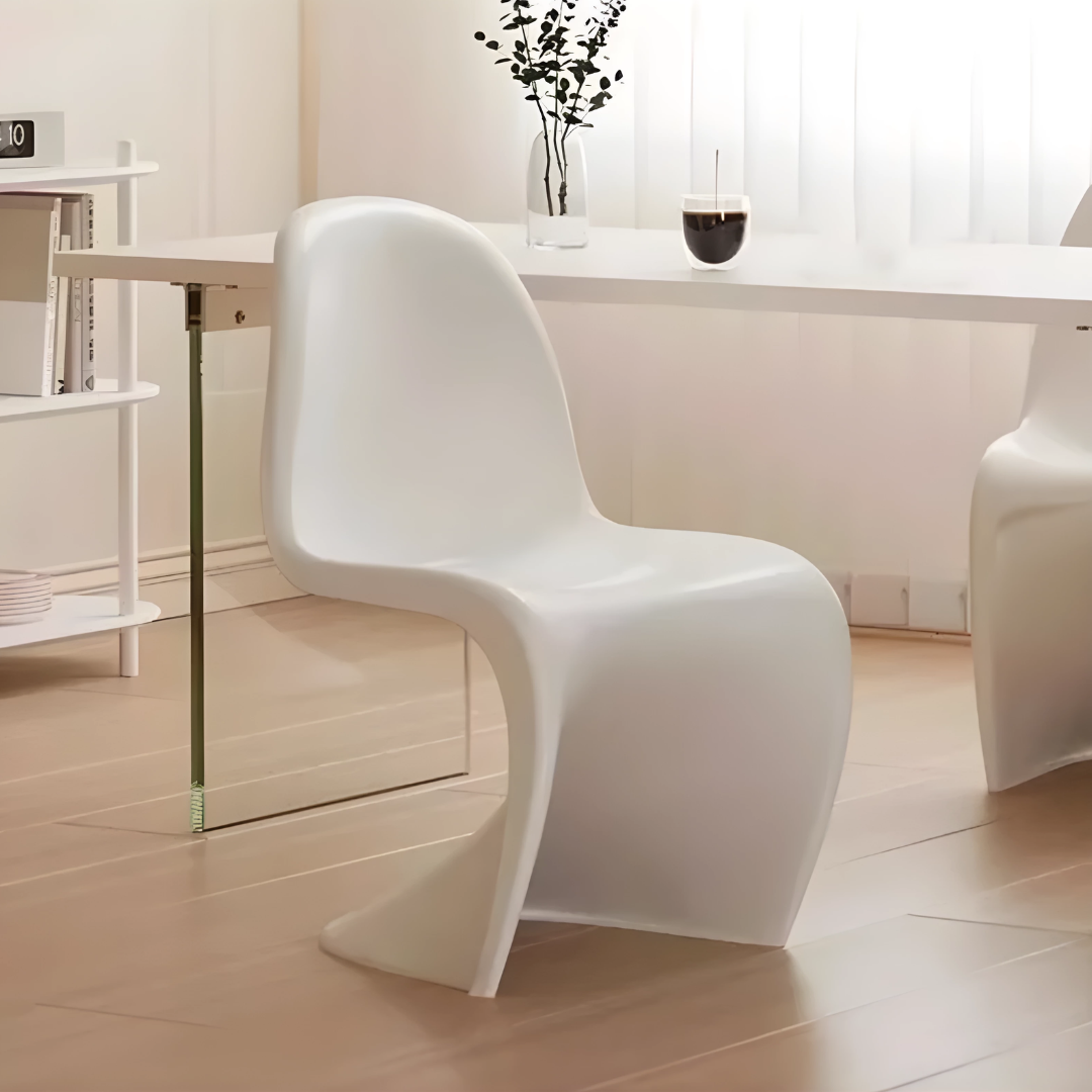 Silla Moderna Estilo Panton Blanco