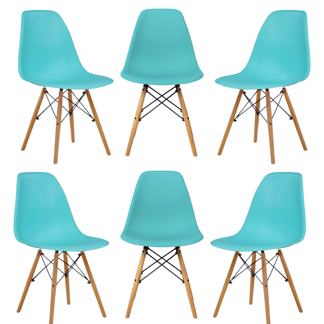 Silla Eames Minimalista Turquesa