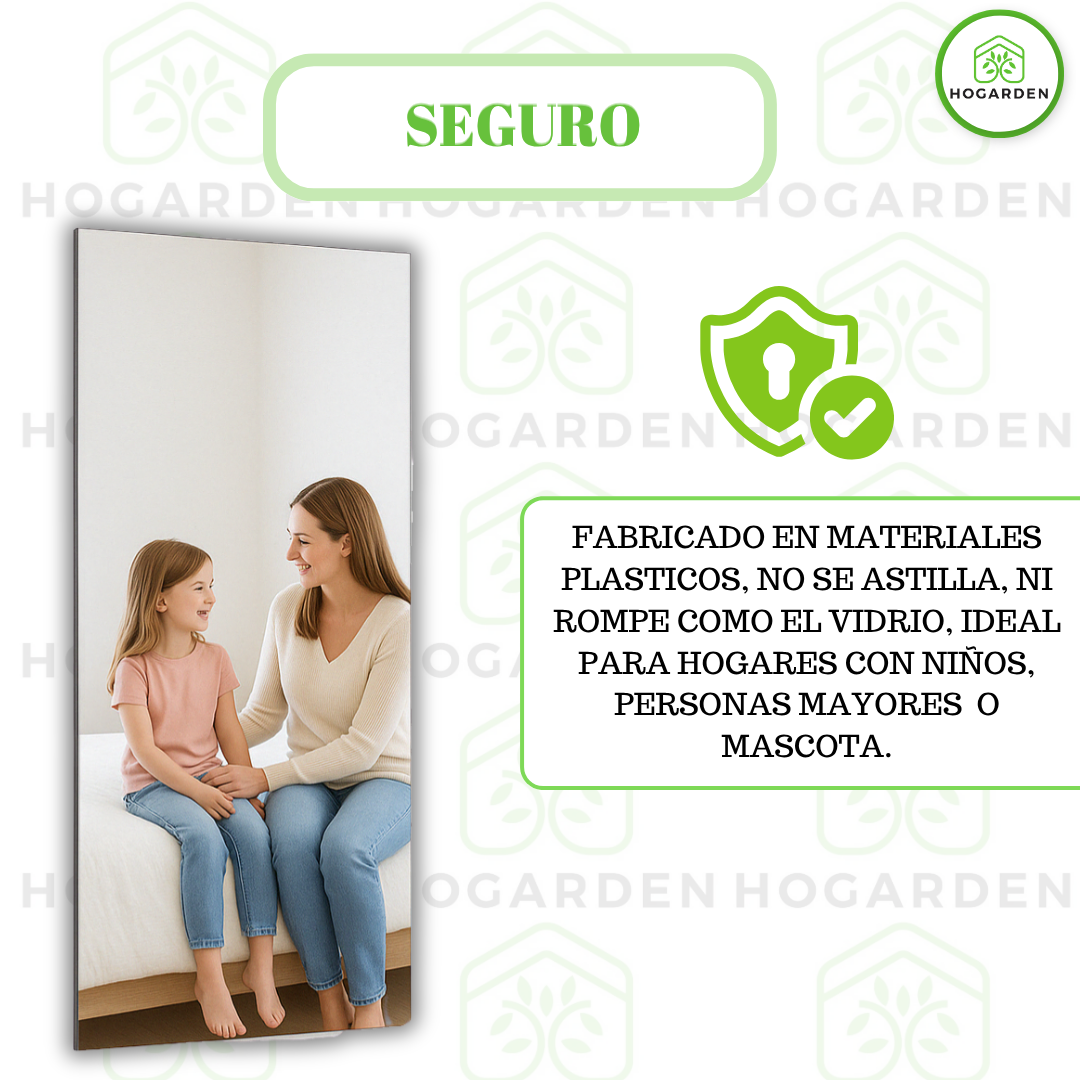 Panel Espejo BCC Plata 1.22x2.44 M Para Decoración