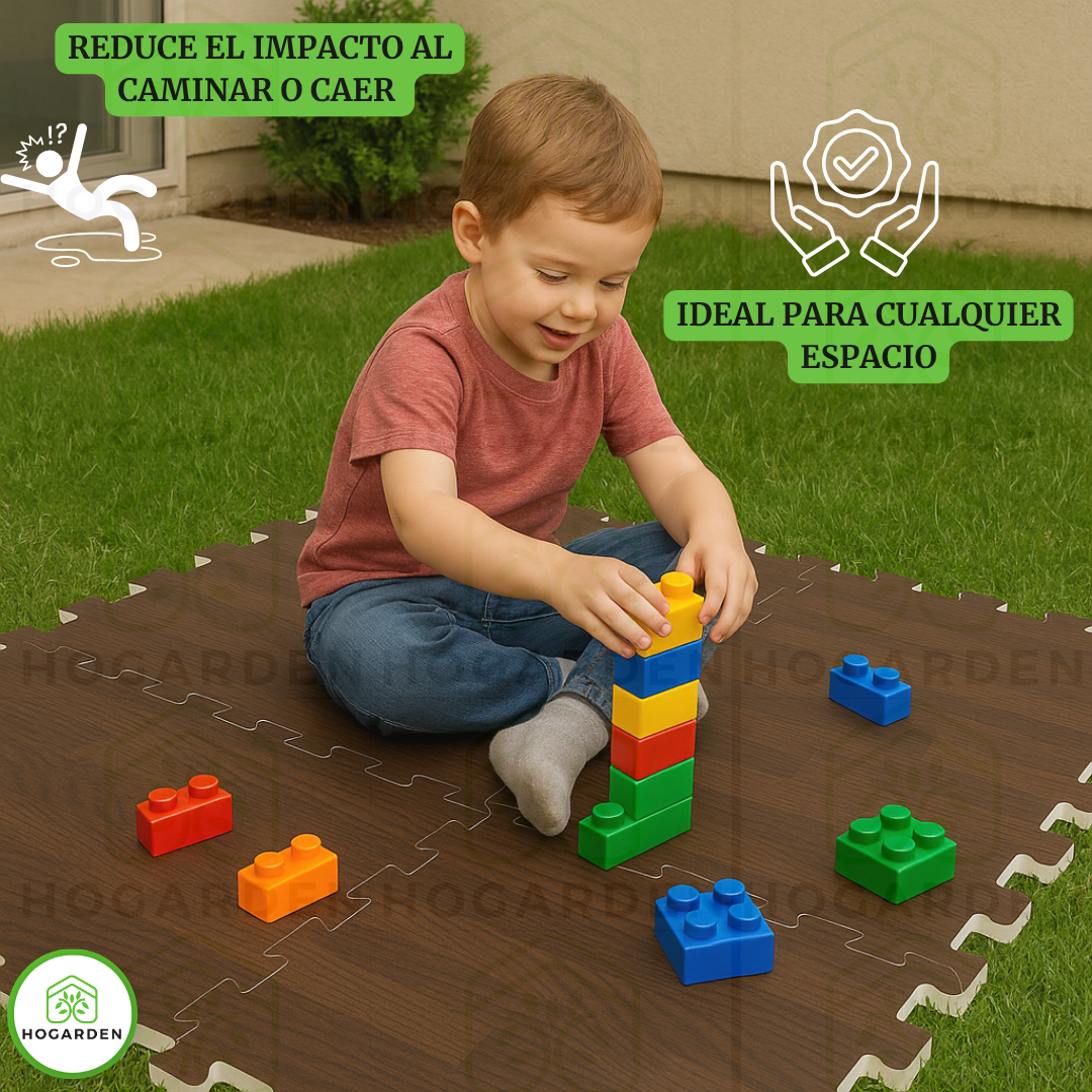 Piso Eva Tipo Madera Chocolate 1.0cm