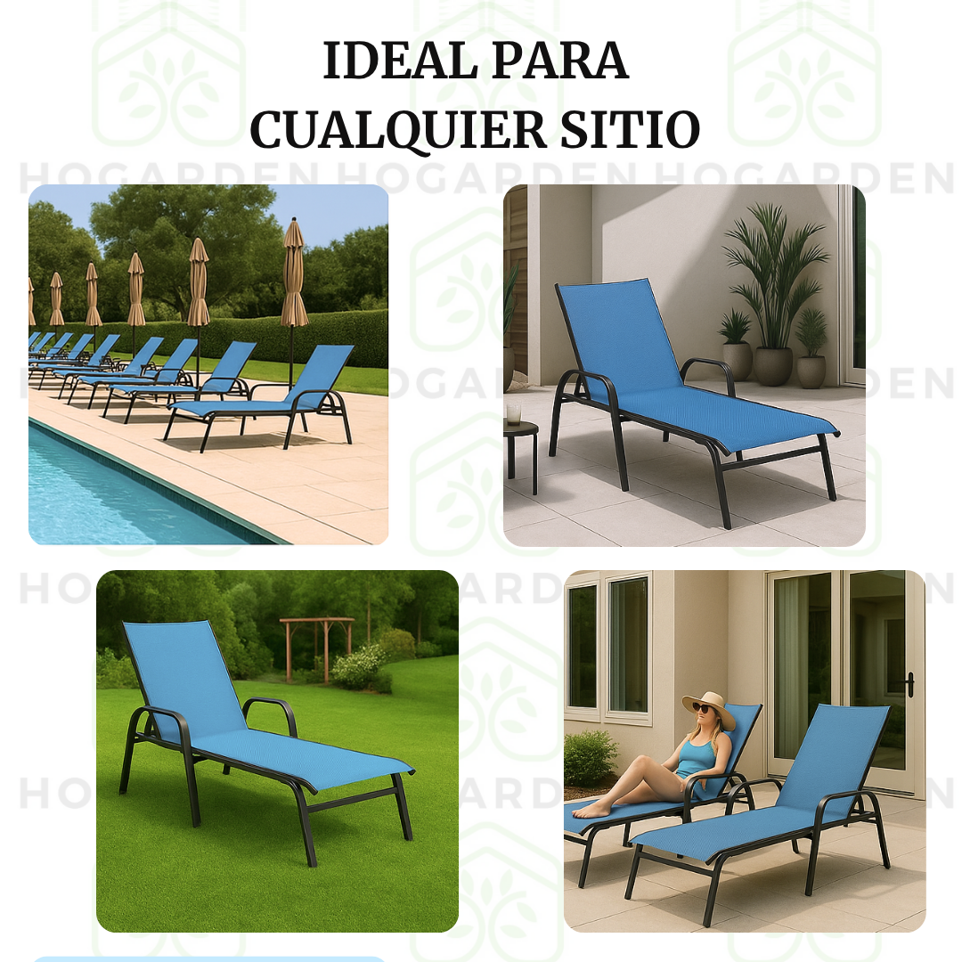 Camastro Metálico Azul Claro