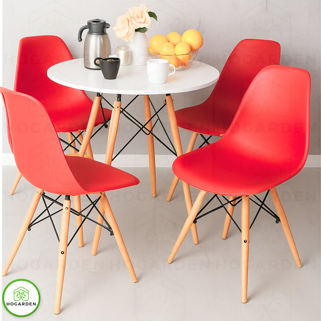 Silla Eames Minimalista Roja