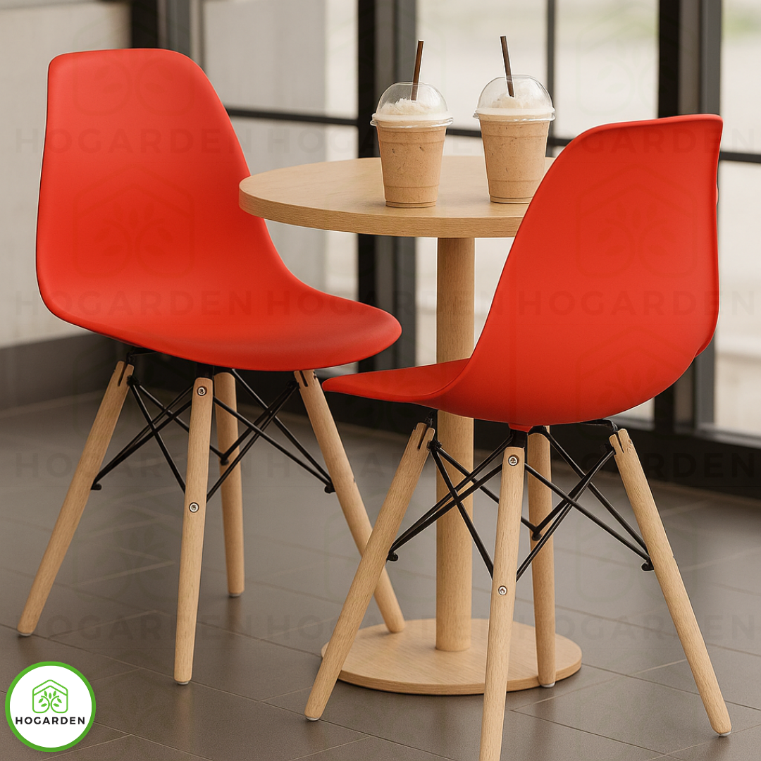 Silla Eames Minimalista Roja