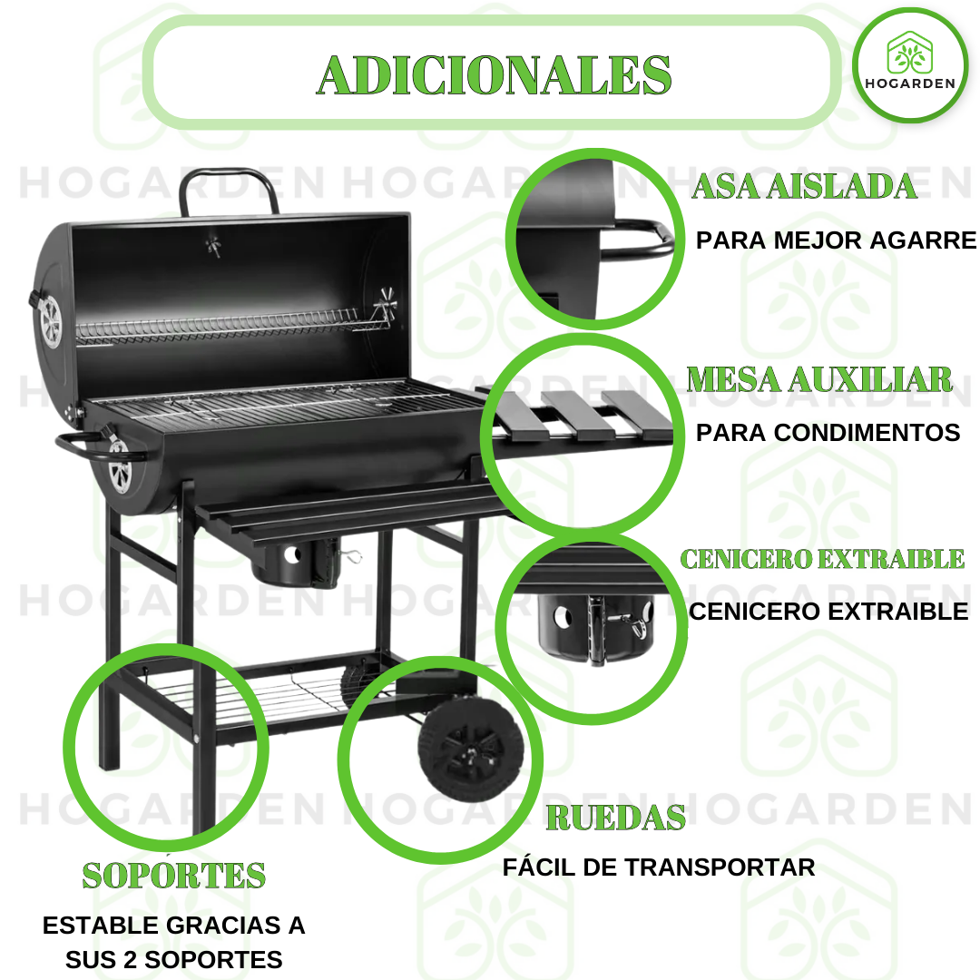 Asador Tipo Barril