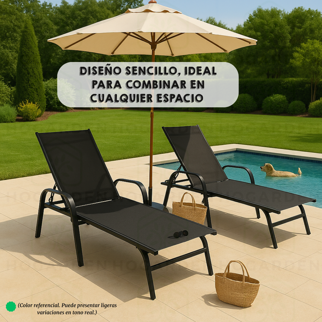 Camastro Metálico Negro