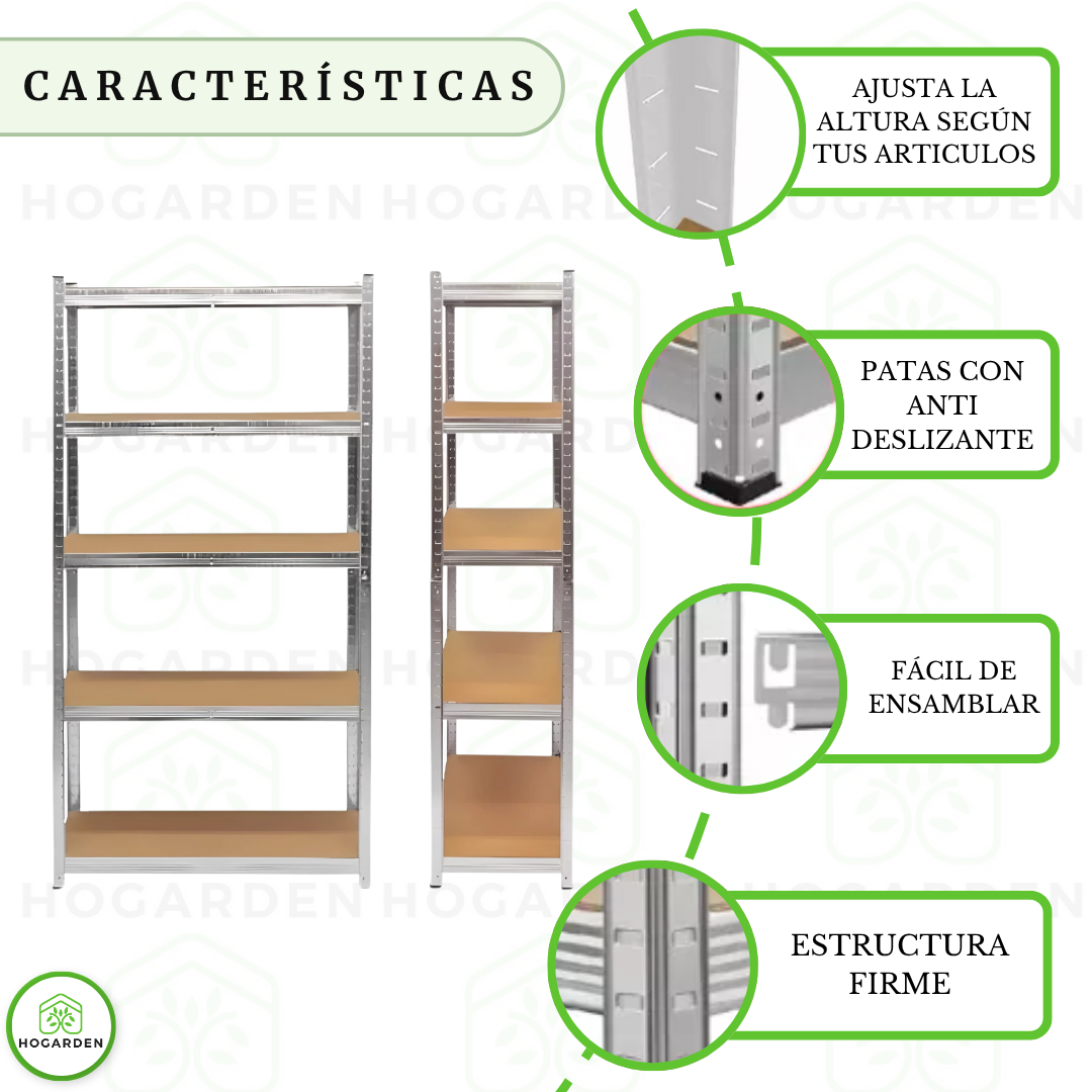 Estante Anaquel Organizador 5 Niveles