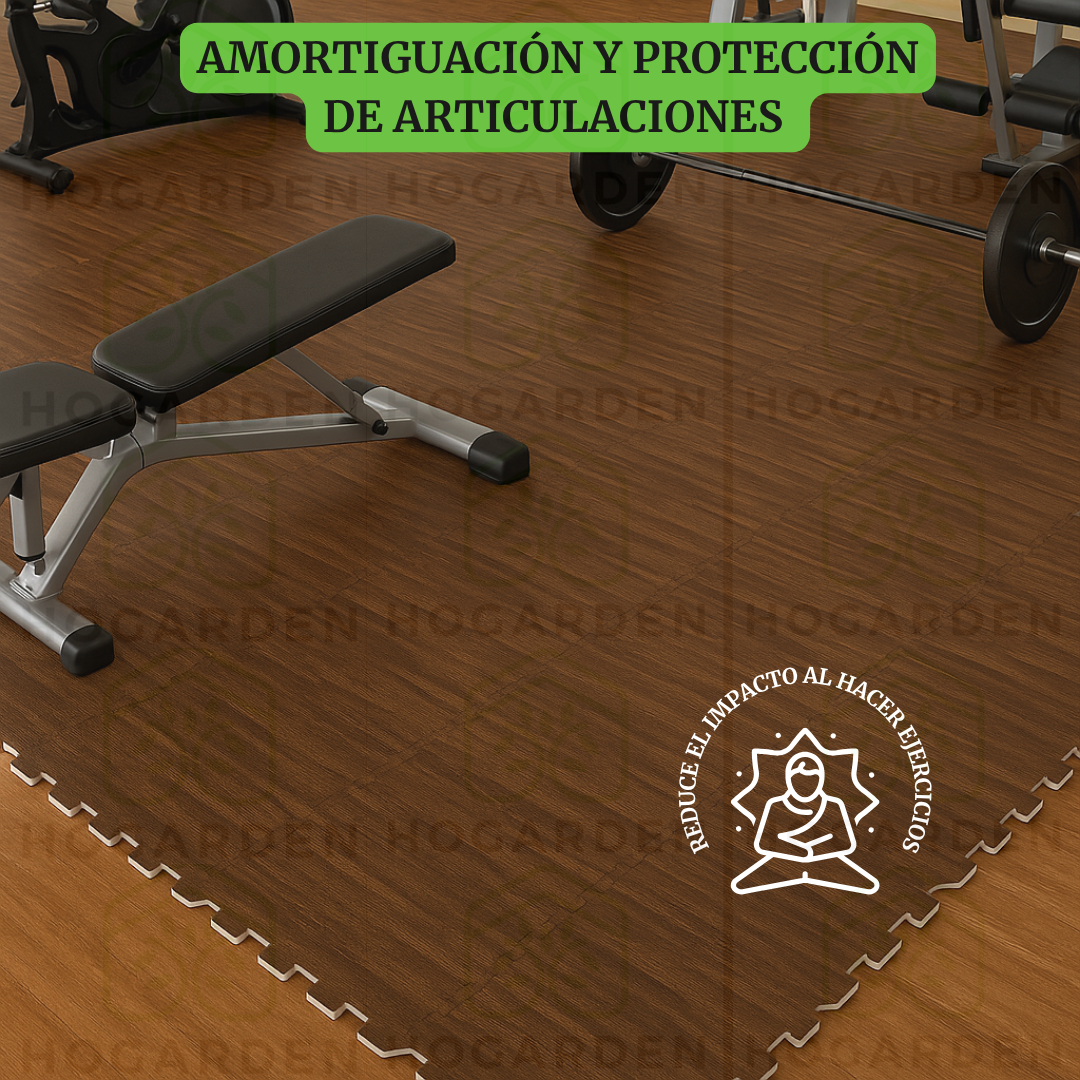 Piso Eva Tipo Madera Chocolate 1.0cm