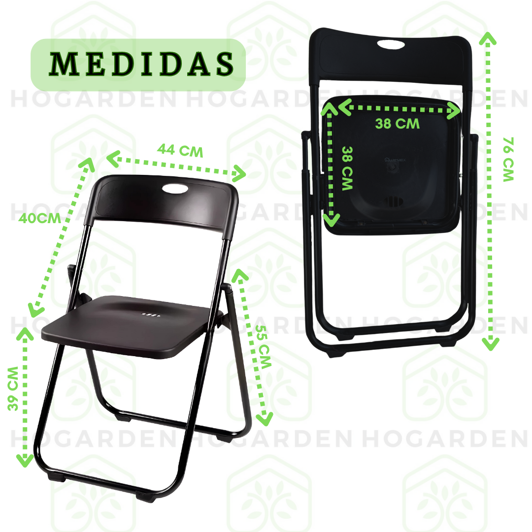 Silla Plegable Negra