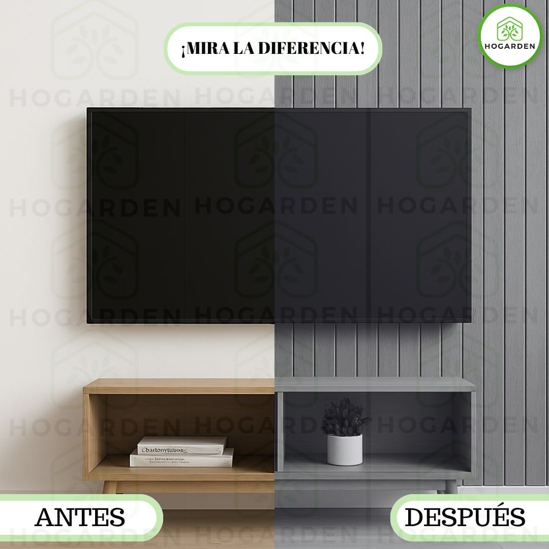 Panel Decorativo WPC Gris 1 m x 16 cm 12 Pzs