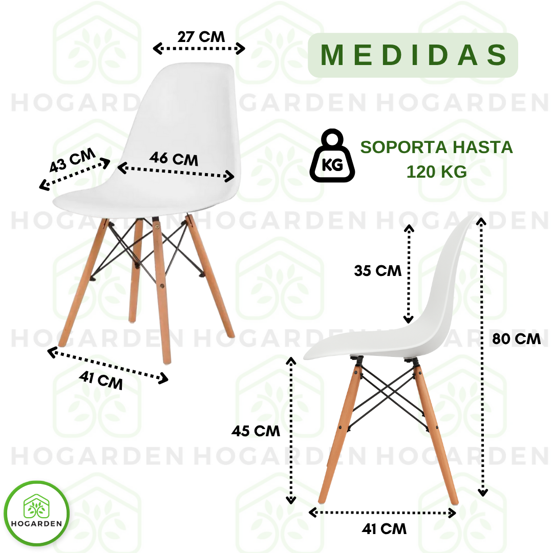 Silla Eames Minimalista Blanca