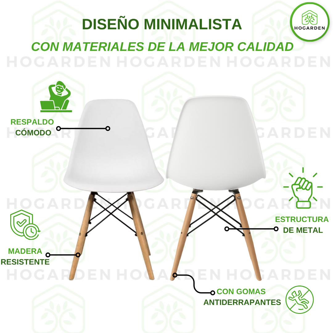 Silla Eames Minimalista Blanca
