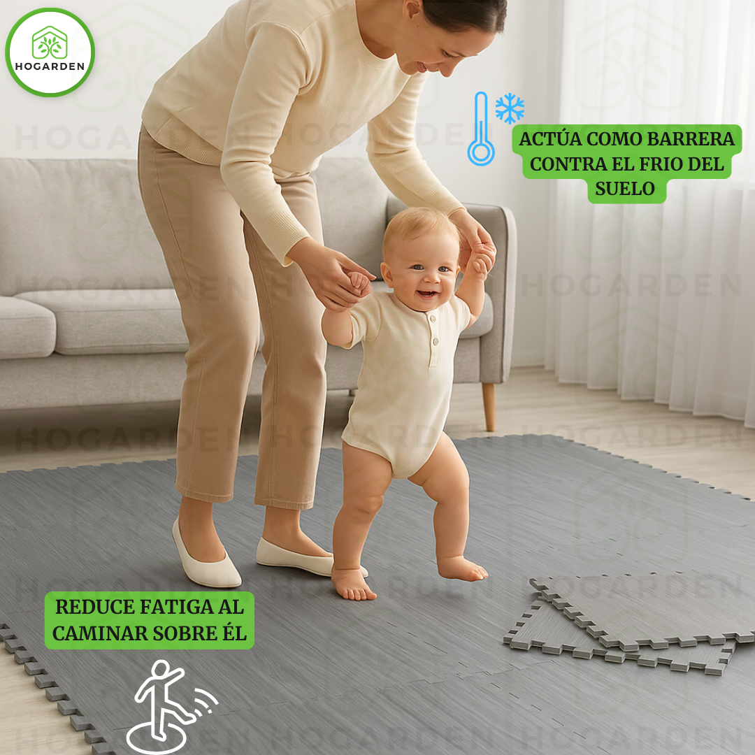 Piso Eva Tipo Madera Gris 1.0cm